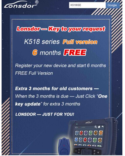 Lonsdor K518ise Subscribed menus 180 days for free-00